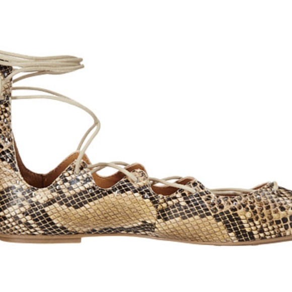 Mia Benni Snake Flats, 7.5, 8, 8.5 - Picture 2 of 7